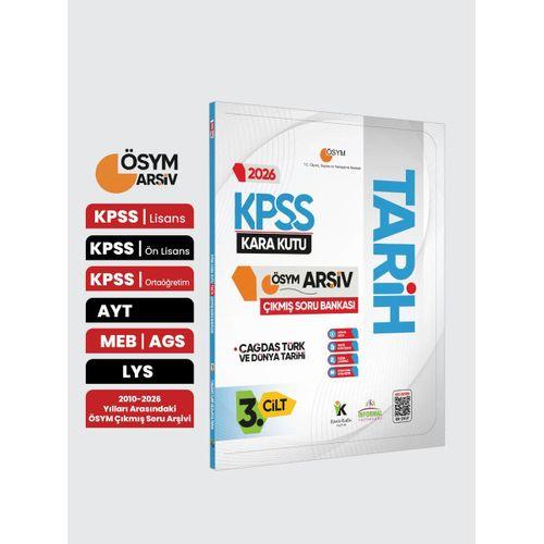 2026 KPSS Tarihin Kara Kutusu 3 Cilt ÖSYM Çıkmış Soru Havuzu Bankası Konu Özetli Dijital Çözümlü