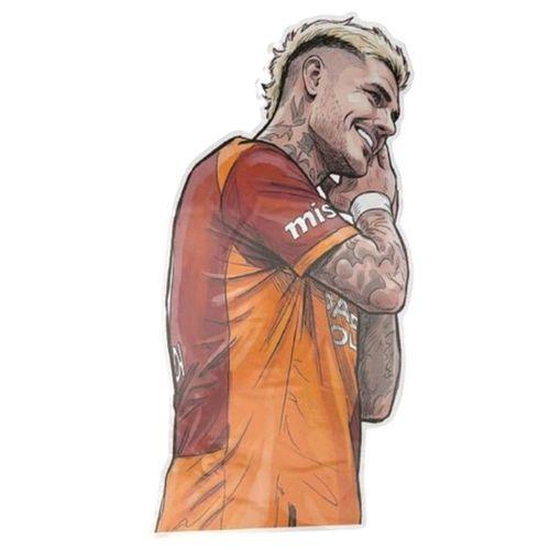 Galatasaray Mauro İcardi Gol Sevinci Büyük Sticker 40X50Cm Orijinal Lisanslı Ürün