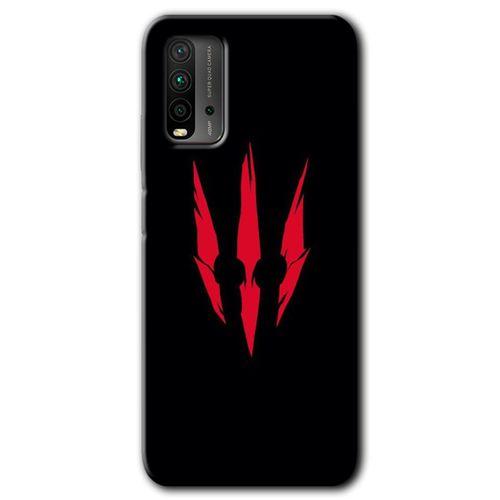 BeRa Aksesuar Xiaomi Redmi 9T Kılıf Baskılı Kapak - Ayı Pençesi +Tam Kaplayan Mat Seramik