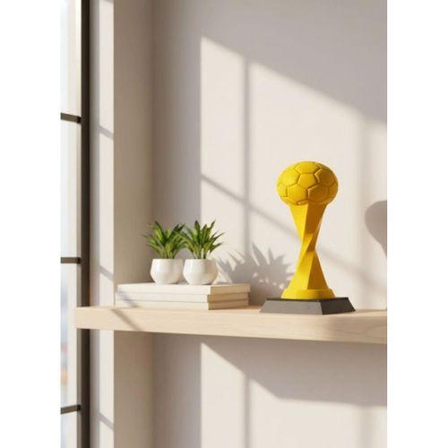 Toplu Kupa Sarı 21cm Dekoratif Ödül Tasarım Biblo