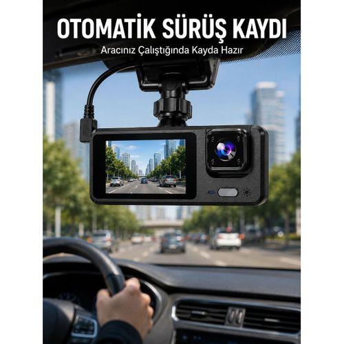 3 Kameralı Dvr Araç Kamerası – Tam Güvenlik, Tam Kapsama Yeni Nesil