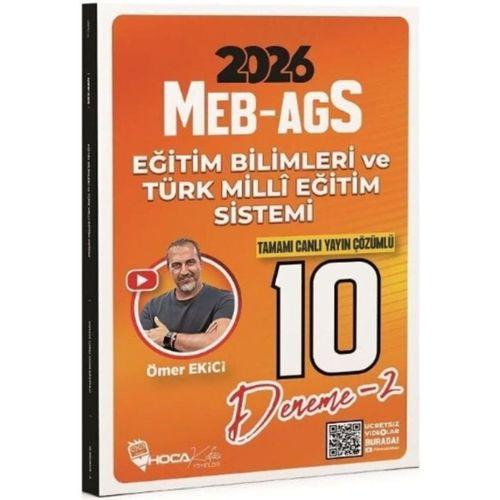 2026 MEB AGS Eğitim Bilimleri ve Türk Milli Eğitim Sistemi 10 Deneme Hoca Kafası