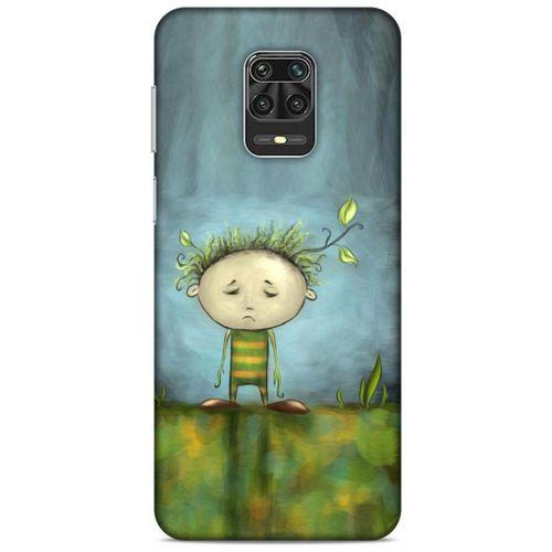 Xiaomi Redmi Note 9S Kılıf Depresyon (23) Ultra Koruma Kılıfı Siyah Gri