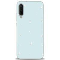 Xiaomi Mi A3 Kılıf HD Baskılı Kılıf - Beyaz Şimşekler + Tam Ekran Koruyucu