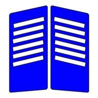 SEVGENT Cg Mavi Yan Kapak Sticker