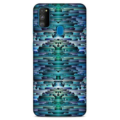Lopard Samsung Galaxy M30s Uyumlu Kılıf PiXel (20) Koruyucu Kılıf Mavi