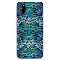 Lopard Samsung Galaxy M30s Uyumlu Kılıf PiXel (20) Koruyucu Kılıf Mavi