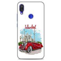 Retro (22) Desen Tam Koruma Kılıfı Renkli Xiaomi Redmi Note 7 Kılıf