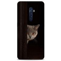 Lopard Oppo Reno 2 Uyumlu Kılıf Kediler (49) Ultra Silikon Kılıf Turuncu Gözler