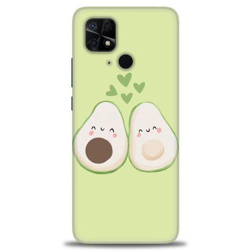 Xiaomi Redmi 10C Kılıf HD Baskılı Kılıf - Avacado + Tam Ekran Koruyucu
