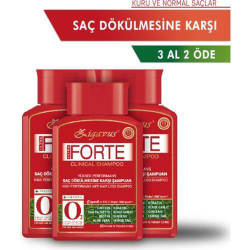 Zigavus Forte Ultra Clinical Yağlı Saçlar için Şampuan 300 ml - 3 Al 2 Öde