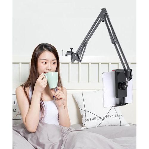 Zhltools Ayarlanabilir 360 Derece Teleskopik Metal Masa Üstü Telefon Tablet Tutucu