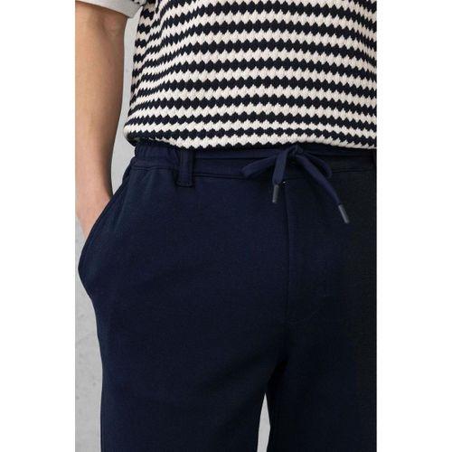 Akira Örme Pike Kumaş Beli Lastikli Fermuarlı Erkek Pantolon - Lacivert