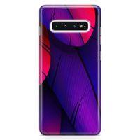 Samsung Galaxy S10 Kılıf Piume Arka Kapak Koruma Desenli Full Koruyucu