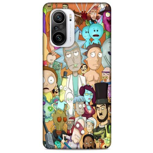 Xiaomi Redmi K40 Uyumlu Kılıf Rick And Morty (35) Fit Design Kılıf Cop Rick