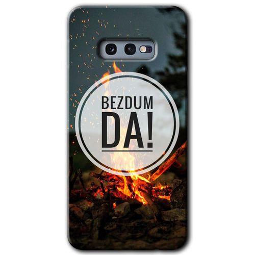 MRCİLETİSİM MRCİLETİSİM Samsung Galaxy S10e Kılıf HD Desen Baskılı Arka Kapak + Temperli Cam - Bezdum Da