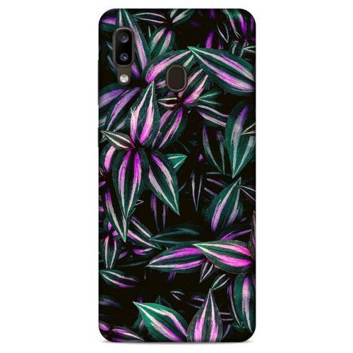 Lopard Samsung Galaxy A20 Uyumlu Kılıf Bahar (28) Arka Kapak Pembe Yeşil