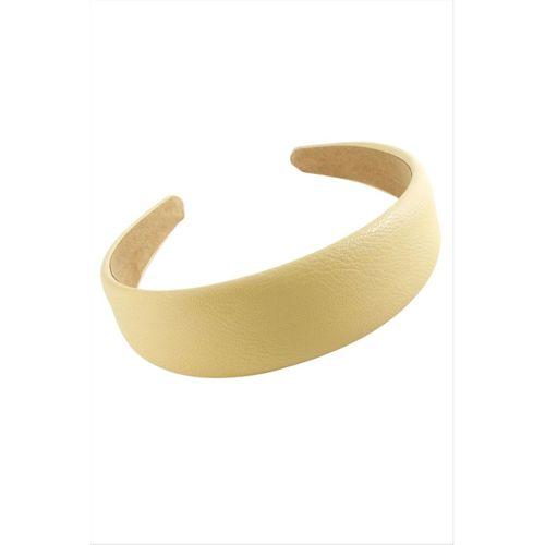 Çizgili Oval Deri Taç