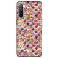 Oppo Reno 3 Kılıf Pastel Renkler (36) Glitter Kılıf Sarı Pembe