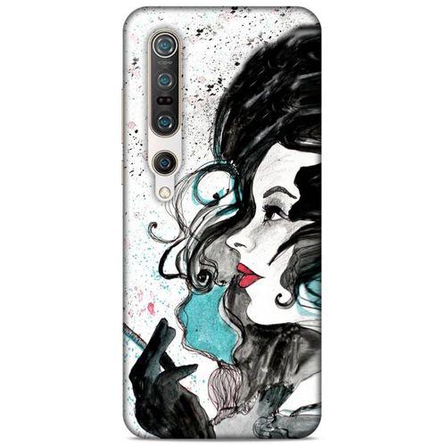 Lopard Xiaomi Mi 10 Pro Uyumlu Kılıf Sürreal Yüzler ♀ (24) Darbe Emici Kılıf Desenli