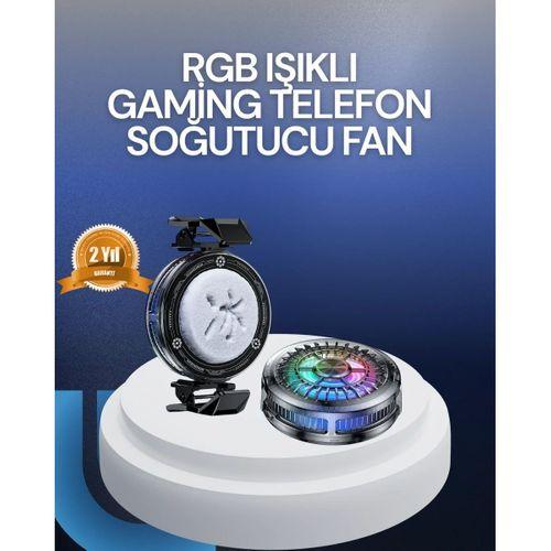 Rgb Led Telefon Soğutucu Fan Yüksek Hızlı Soğutma  Cooler