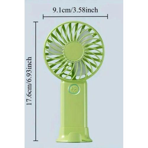 3 Hız Kademeli Şarjlı Sessiz El Vantilatörü Telefon Tutucu Özellikli El Masa Fanı