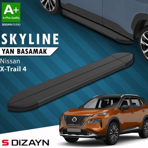 S-Dizayn Nissan X-Trail T33 Skyline Siyah Yan Basamak 183 Cm 2022 Üzeri A+ Kalite