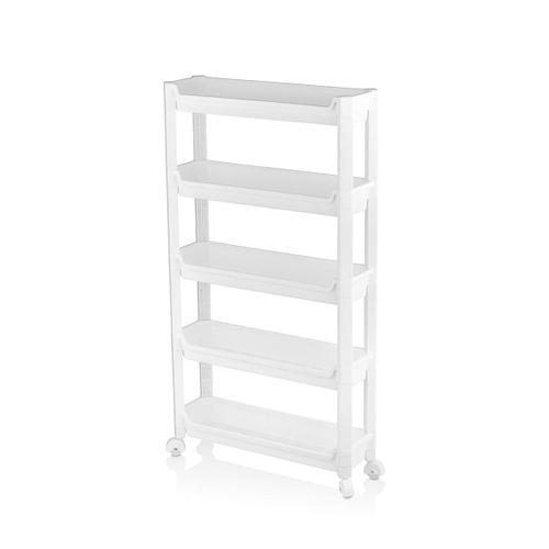 5 Katlı Tekerlekli Sepet Organizer Raf Ünitesi 465x145x850 mm