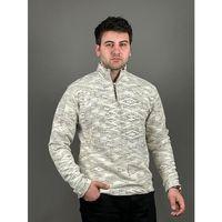 Uzun Kol Yarı Fermuarlı Erkek Sweat - 7835 - Beyaz