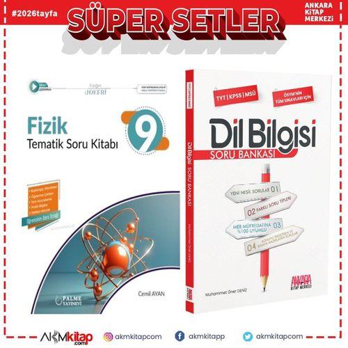 Palme 9.Sınıf Fizik ve AKM Dil Bilgisi Soru Bankası Seti 2 Kitap