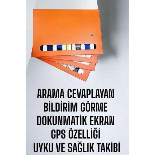 Akıllı Saat 7 Kordonlu Bildirim Görebilen Metal Kordon Gps Özelliği