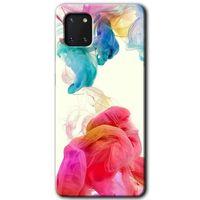 Potkal Hediye Fabrikası Samsung Galaxy A81 Kılıf HD Desen Baskılı Arka Kapak - Gökkuşağı Color