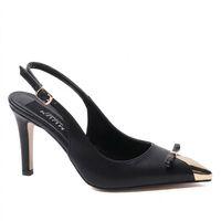 Kuum London K145-25882 Siyah Vip Exclus 7 cm Kadın Ayakkabı