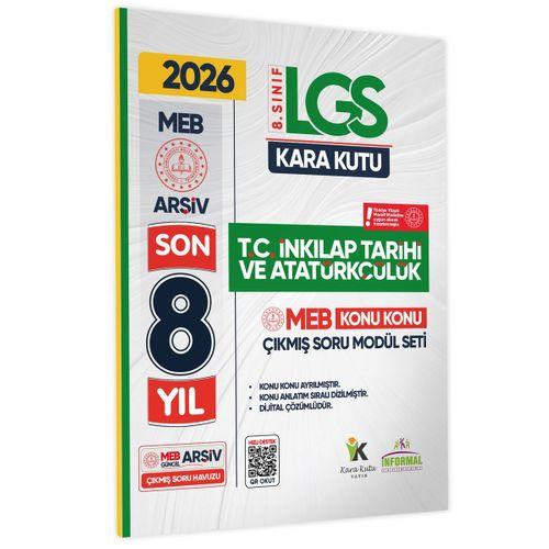 2026 LGS 8 Sınıf İNKILAP TARİHİ Karakutu MEB Çıkmış Soru Modülü Video/PDF Çözüm Konu Konu Son 8 Yıl