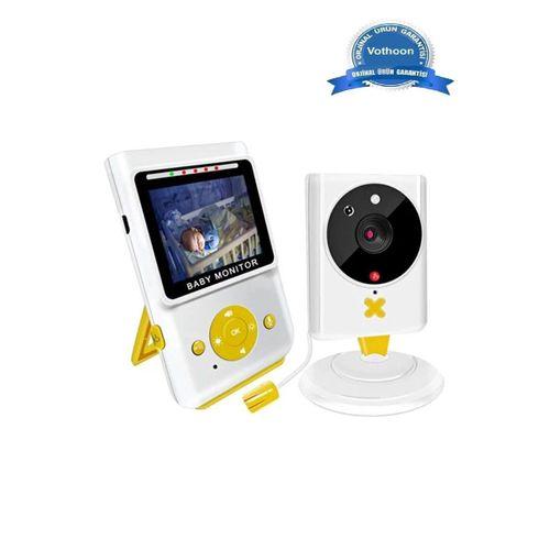 Akıllı Bebek Kamerası Monitörlü Karşılıklı Konuşma Özellikli Sıcaklık İzleme 2.4 İnç Bebek Kamerası