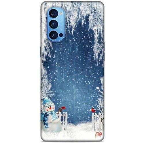Oppo Reno 4 Pro Kılıf Snowix (6) Silikon Kılıf Açık Mavi