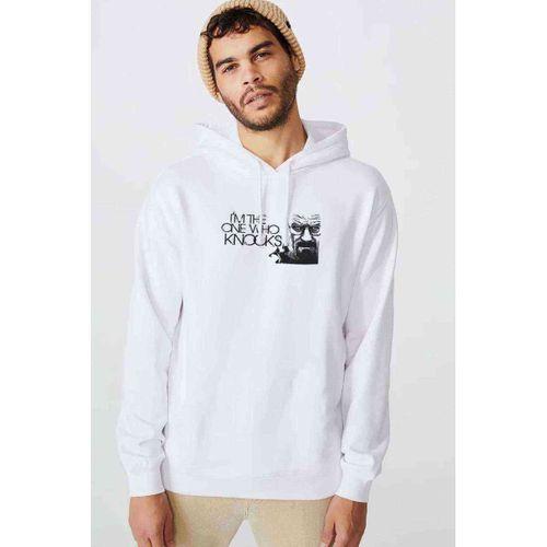 I Am One Breaking Bad Who Baskılı Beyaz Erkek Kapşonlu Sweatshirt