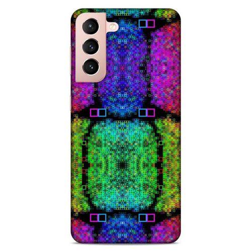 Lopard Samsung Galaxy S21 Uyumlu Kılıf PiXel (17) Tasarım Kılıf Piksel Blok