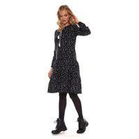 Beyaz Uzun Kol Pazen Püskül Yaka Kısa Elbise