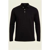 Ridley Regular Fit Doubleface Interlok Polo Yaka Erkek Sweatshirt - Siyah