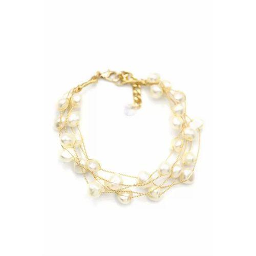 İnci Bileklik - Altın