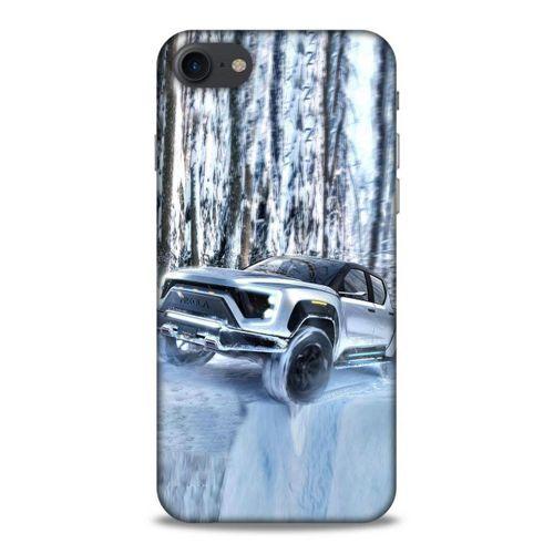 Lopard Apple Iphone 8 Uyumlu Kılıf PickUpX (46) Core Armor Kılıf Gümüş