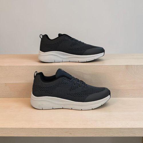 Bestof 231 Füme-Beyaz Fileli Fuspetli Spor Ayakkabı