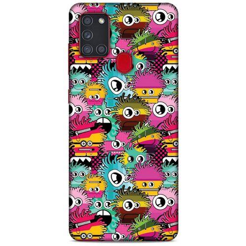 Graffitix (35) Desenli Silikon Kapak Samsung Galaxy A21s Kılıf