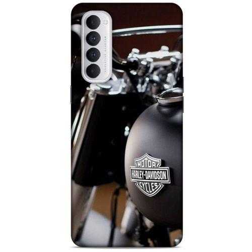 Oppo Reno 4 Pro Uyumlu Kılıf Motorsiklet (48) Bumper Kılıf Harley