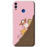 Honor 8c Kılıf HD Desen Baskılı Arka Kapak + Temperli Cam - Winnie the Pooh
