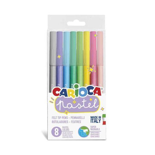 Carioca Carioca Pastel Süper Yıkanabilir Keçeli Kalem 8li