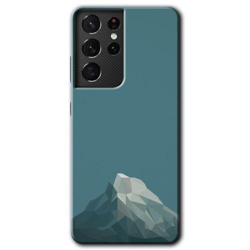 Samsung Galaxy S21 Ultra HD Baskılı Kılıf + 9D Tam Ekran Koruyucu - Alone Mountain