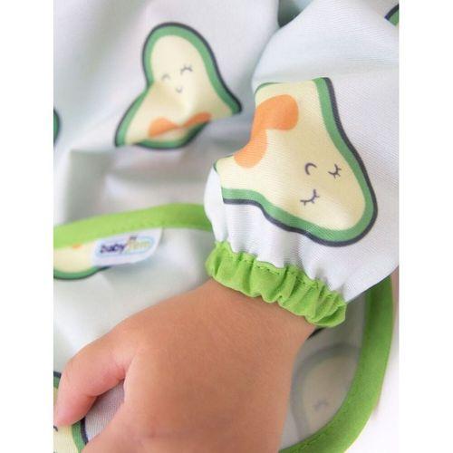 Babyjem BabyJem Baskılı BLW Kollu Önlük 784 Avokado
