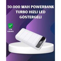 50000mah Yüksek Kapasiteli Powerbank Hızlı Şarj Ve Led Ekranlı